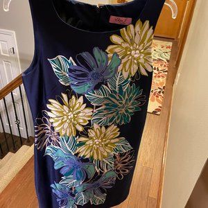 Size 4 Eliza J Missy Dress in Navy NWT